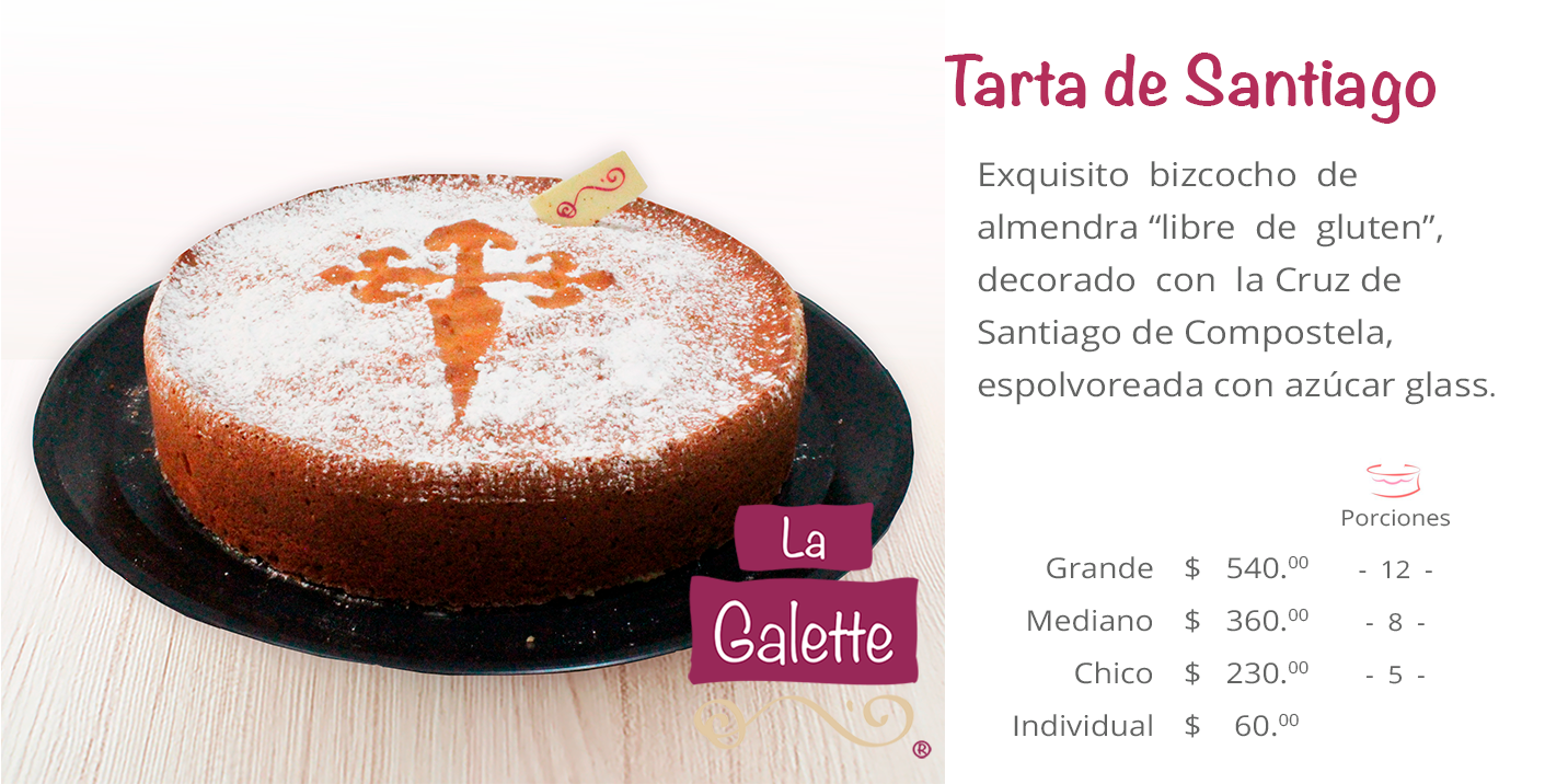 Pastel Tarta de santiago